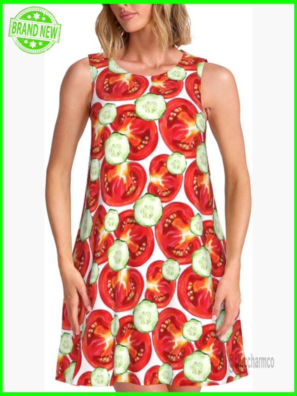 Sleeveless Sundress Flowy Tank Dress Summer Casual Beach Dress